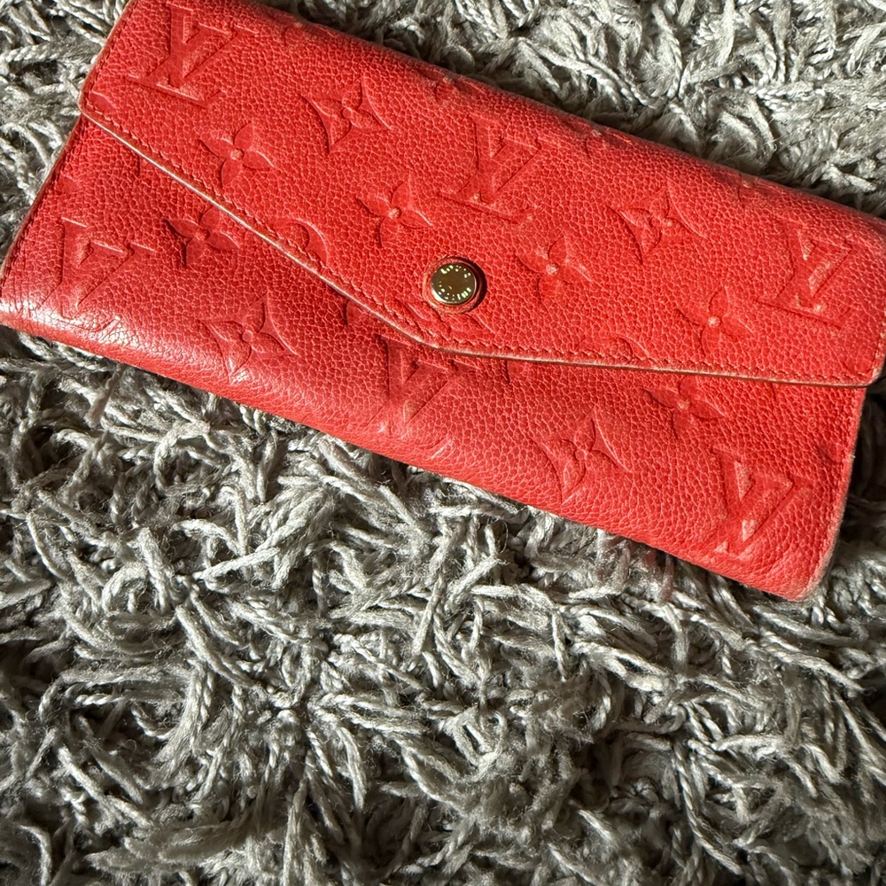 Louis Vuitton Red Empriente Wallet